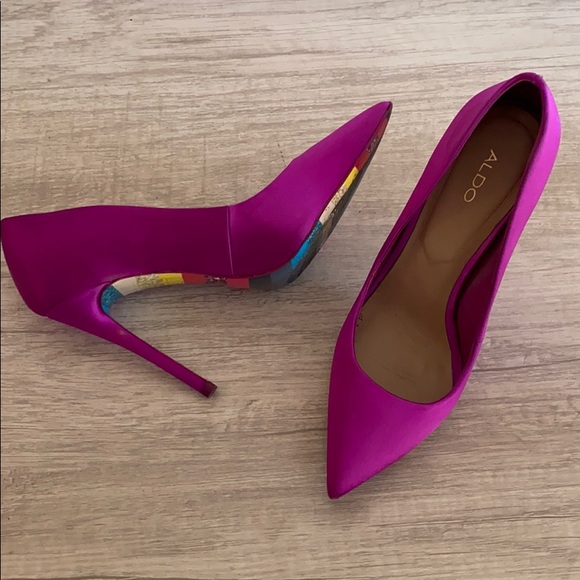 bright purple heels